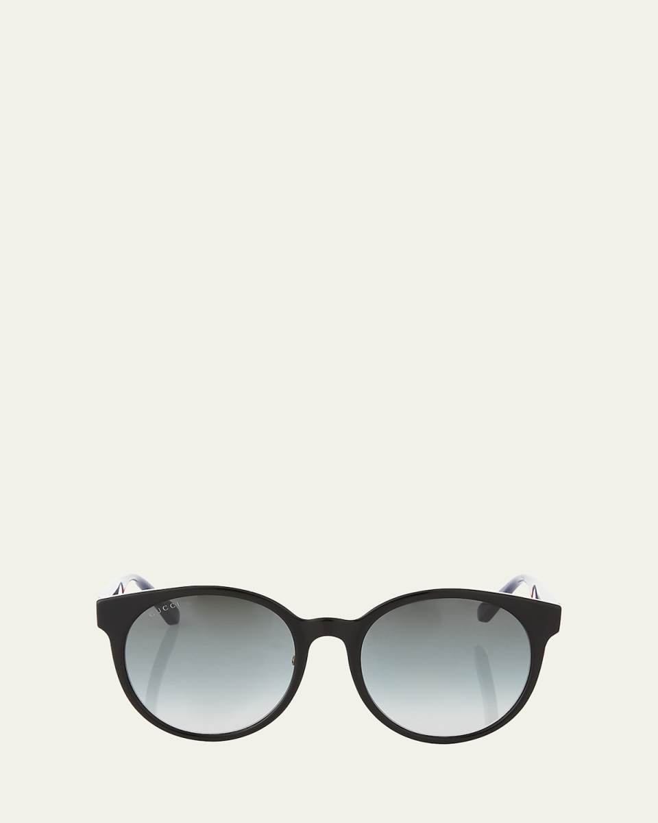Round Web-Arms Acetate Sunglasses